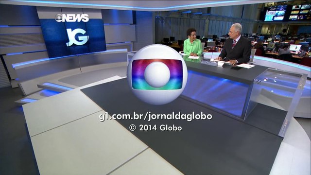 Zileide Silva viajando no encerramento do Jornal da Globo - 07/08/2014 - Globo News HD