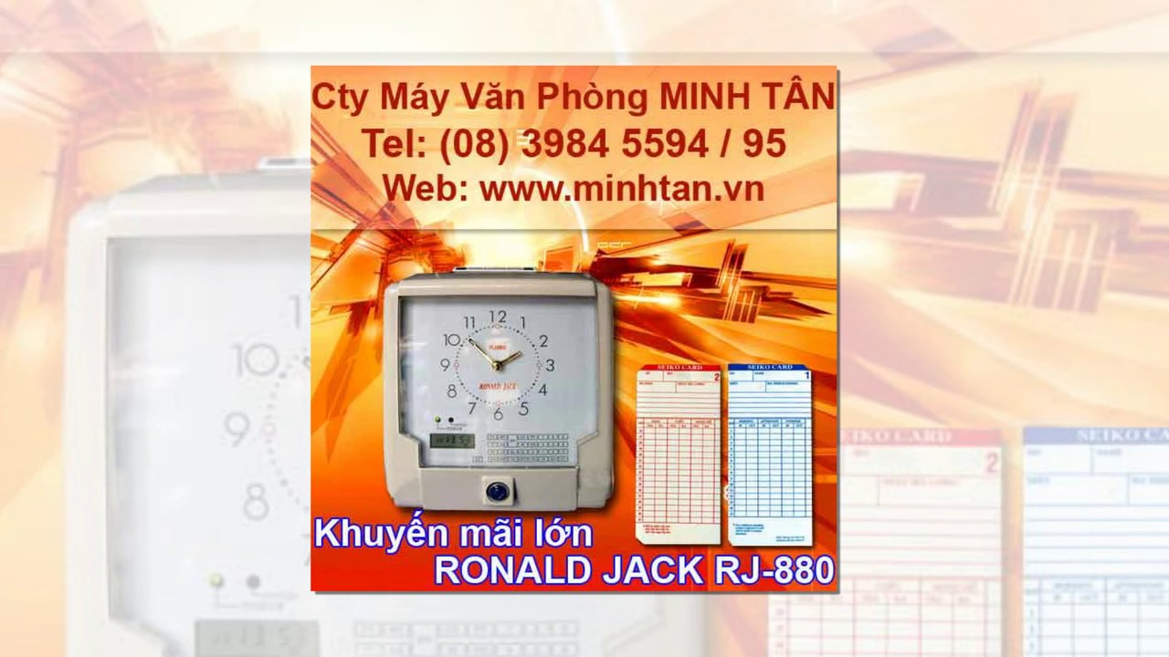 KP 670- máy chấm công thẻ giấy giống RJ880