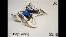 Self-folding origami robot walks on its own