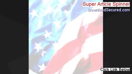 Super Article Spinner PDF [Download Here]