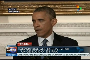 Obama autoriza bombardeos en Irak para "evitar genocidio"