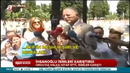 İhsanoğlu'ndan yeni bir gaf daha