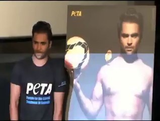 Sachiin Joshi at a PETA campaign