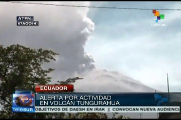 Alerta naranja en Ecuador por actividad del volcán Tungurahua