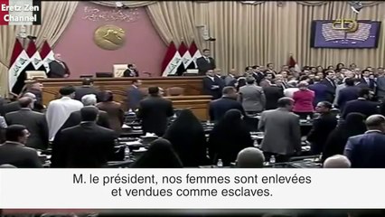 Irak: une député yezidi supplie le Parlement d'arrêter le massacre de son peuple.