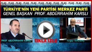 Türkiye Merkez Partisi Gen. Baş. Karslı Terzibaş ile Tel bağ.
