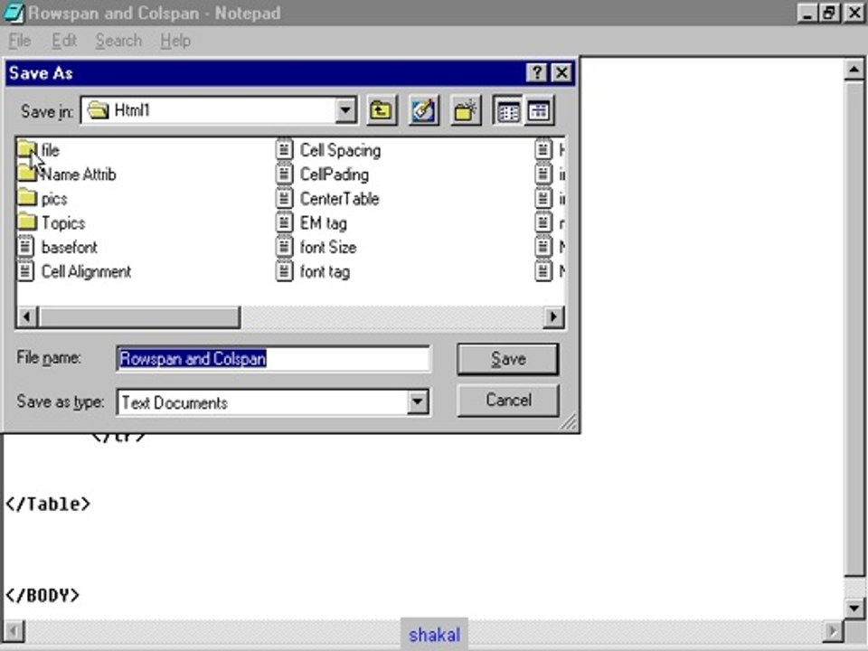 Rowspan and Colspan attribute Html5 Tutorial 9-12 in Urdu-hindi Balochi &Bravhi shaikof baloch www.shaigle.com