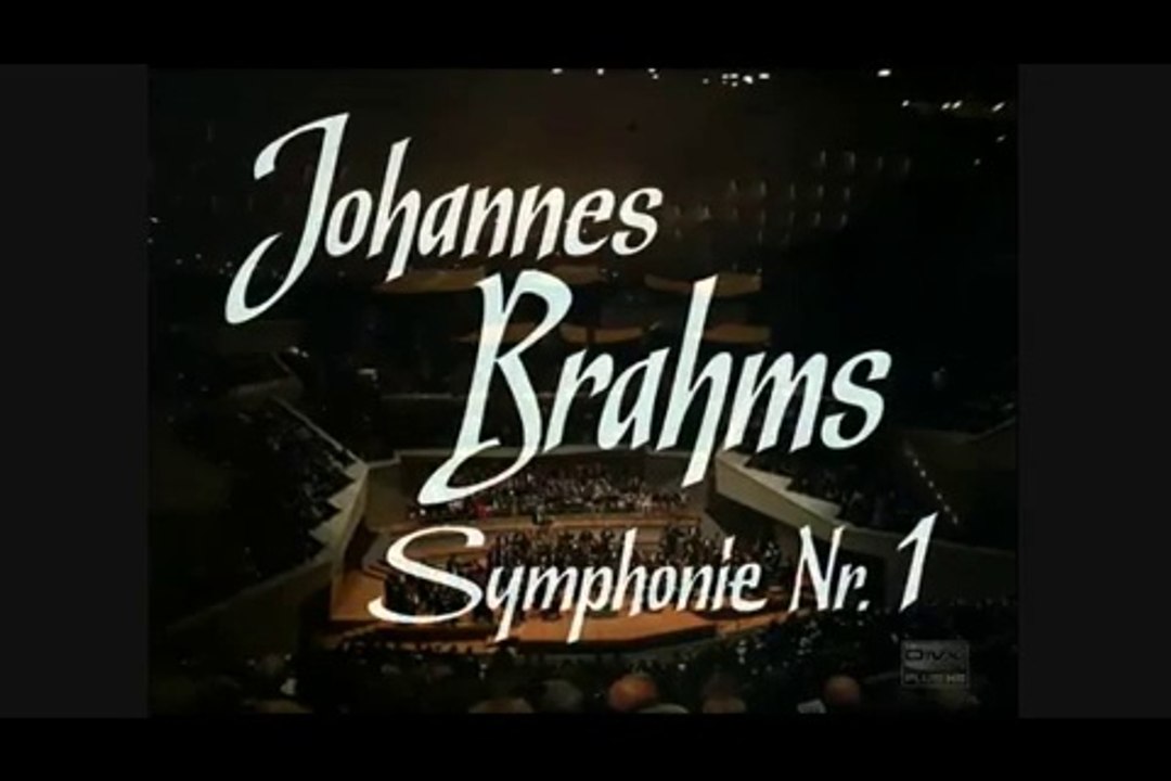 BRAHMS SYMPHONY Nº1 Op.68 BERLINER PHILHARMONIKER HERBERT VON KARAJAN dir. LIVE