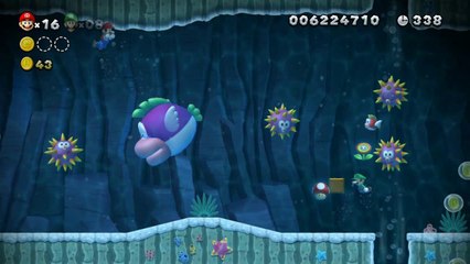 New Super Mario Bros. U - Route de l'étoile - 9-3 : Baignade interdite