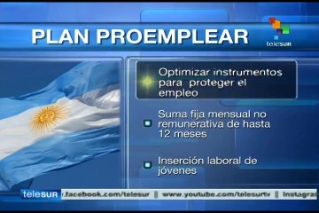 Argentina presenta el plan Proemplear para incentivar el empleo