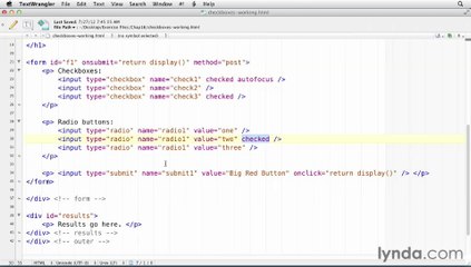 75- Using checkboxes and radio buttons