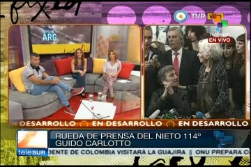 Argentina: Estela Carlotto presenta a su nieto Guido