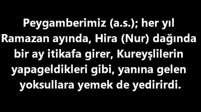 Hz Muhammed (sav) efendimizin hayatından (3)