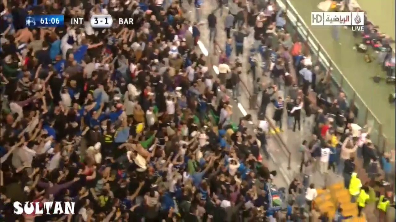 أهداف مباراة الانتر وبرشلونة 3-1 .. مباراة الذهاب ..