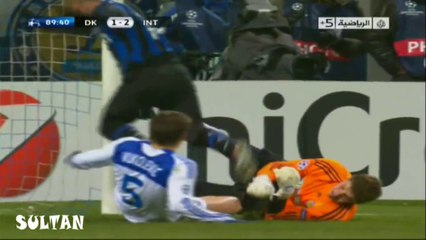 أهداف مباراة دينامو كييف والانتر 1-2 .. مباراة الاياب ..