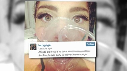 Gaga Hospitalized For Altitude Sickness