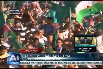 Nueva manifestación en Jordania en apoyo a Palestina