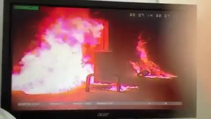 Fire Explosion At The Gas Station