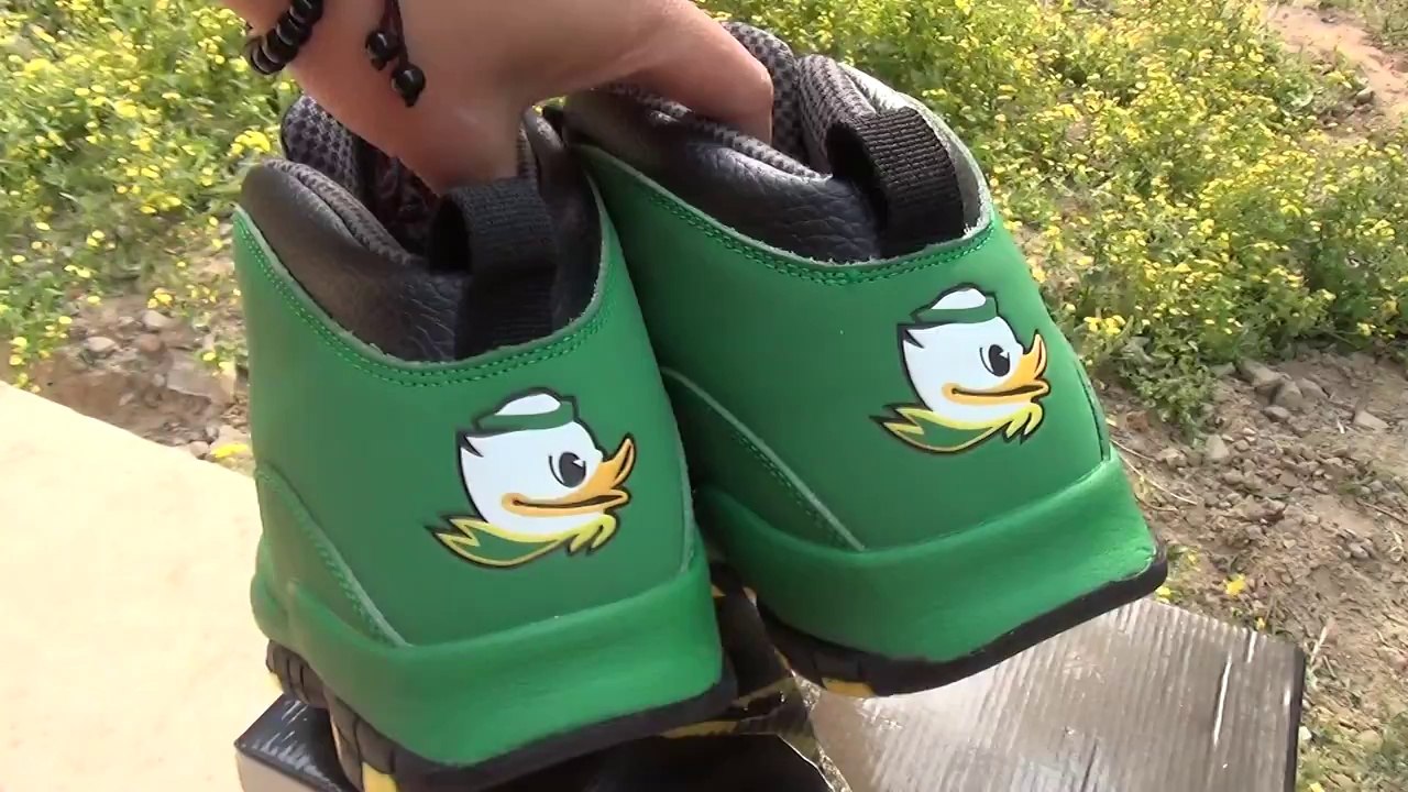 2014 Air Jordan 10 Duck Venom Green Close Look Review