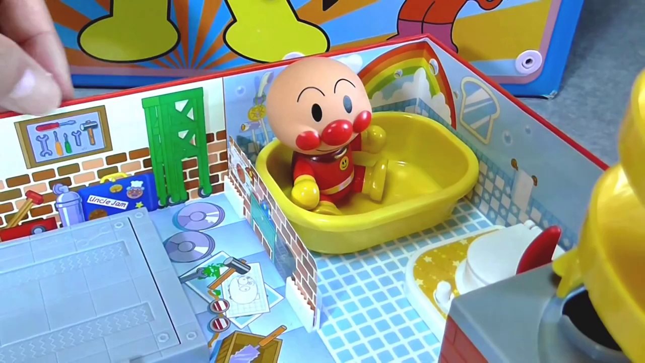 anpanman toys cartoon アンパンマン　おもちゃでアニメｗｗ　パっとひろがる...