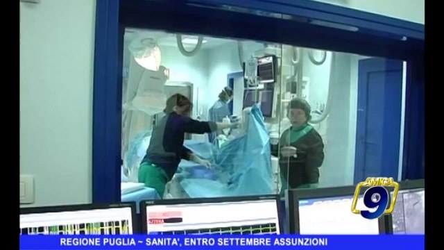REGIONE PUGLIA | Sanità, a settembre assunzioni