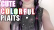 Cute Colourful Plaits Hair Tutorial