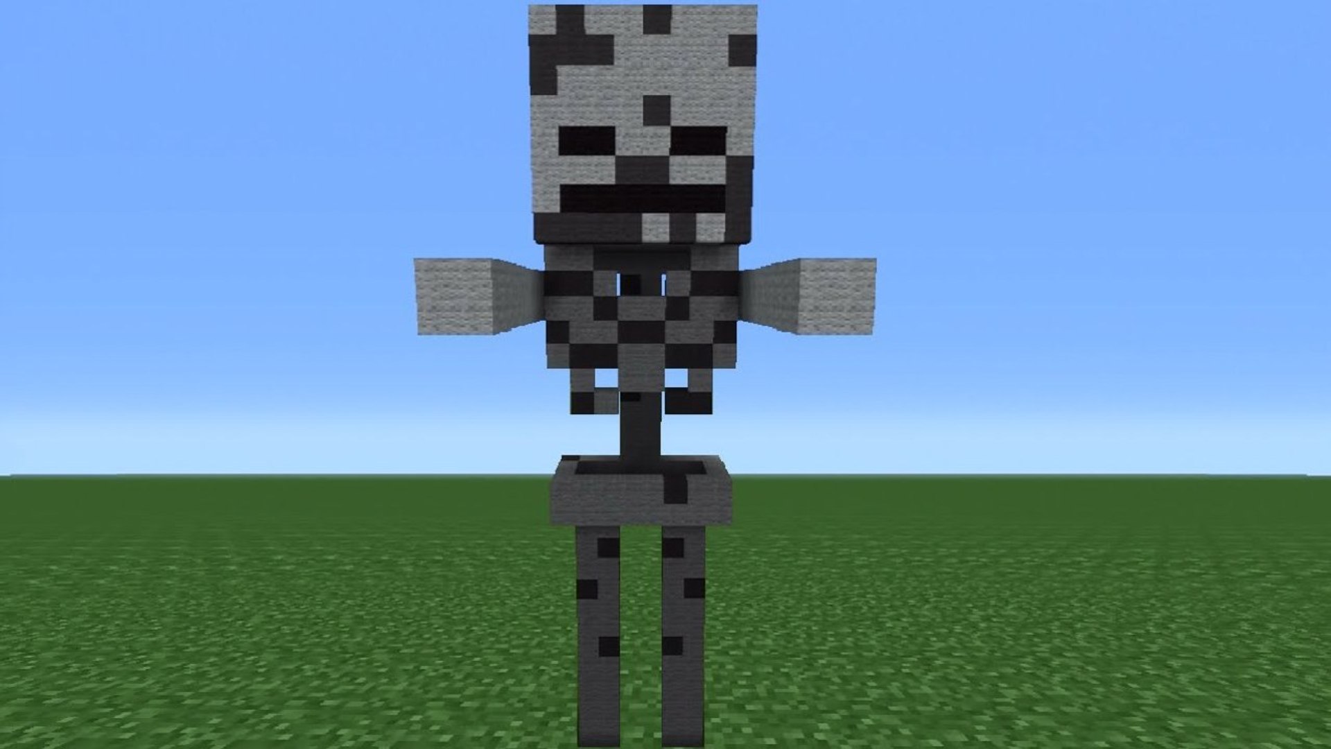 Minecraft Tutorial: How To Make A Skeleton Statue - video Dailymotion