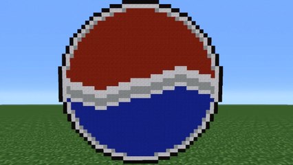 Minecraft Tutorial: How To Make The Pepsi Logo