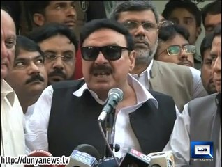 Dunya News - Whoever runs from the arena, may it be Qadri or Khan, he will be a traitor of the nation: Sheikh Rasheed