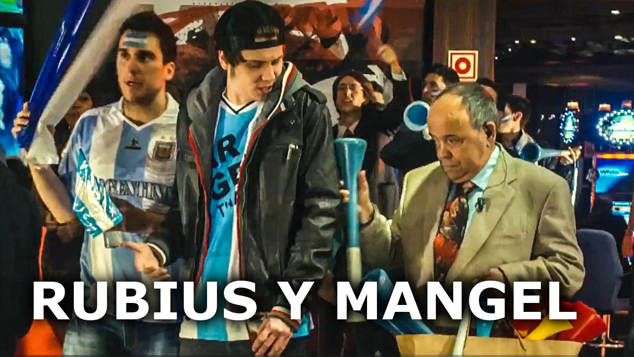 Rubius y Mangel en "Torrente 5:Operación Eurovegas"