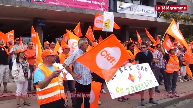 Lorient. Les salariés de Gad manifestent en marge du FIL