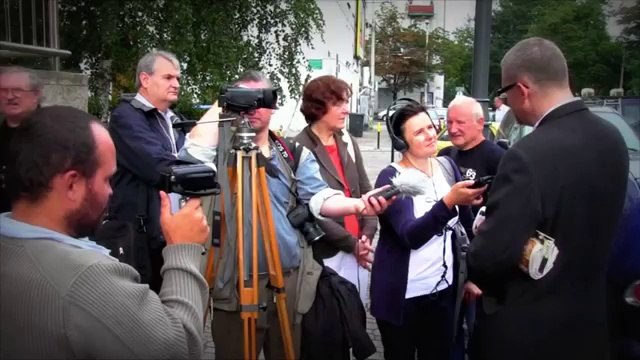 Grzegorz Braun wychodzi na wolność (05.08.2014) Wrocław