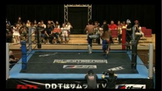 Smile Squash ( Akito & HARASHIMA) vs. Isami Kodaka & MIKAMI (DDT - 07/13/14)