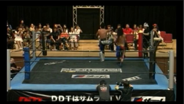 Smile Squash ( Akito & HARASHIMA) vs. Isami Kodaka & MIKAMI (DDT - 07/13/14)