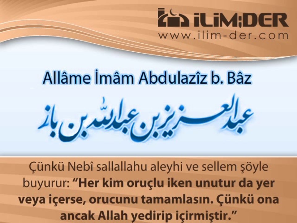Oruçlu İken Unutarak Yeme-İçmenin Hükmü Nedir?