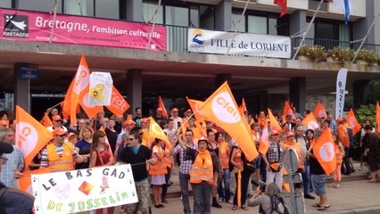 Les salariés de Gad manifestent au Fil