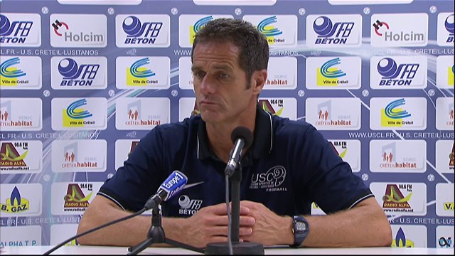 Conférence de presse US Créteil-Lusitanos - Châteauroux (3-0) : Philippe HINSCHBERGER (USCL) - Pascal GASTIEN (LBC) - 2014/2015