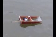 Self made electric RC boat run #2