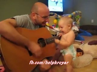 little babe Funny dancing on music