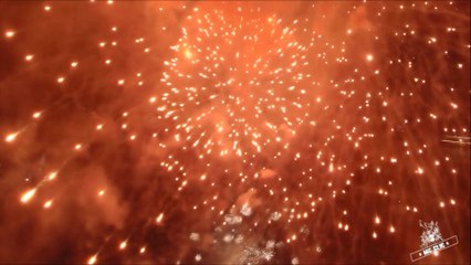Feu d’artifice filmé avec un drone