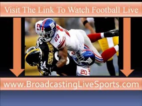 Streaming NFL Football Game Pittsburgh Steelers vs New York Giants Live Streamwatch
