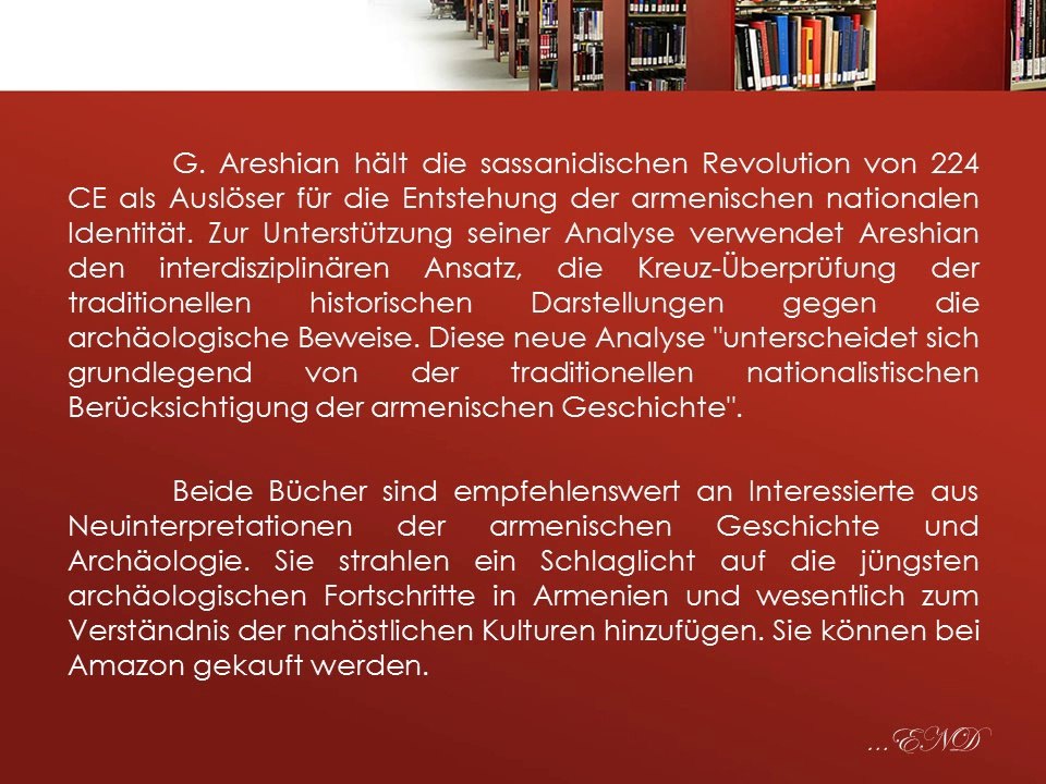 Book Reviews Dyman Associates Publishing Inc: Zwei Bücher über armenische Archäologie und Geschichte, dargestellt an der UCLA
