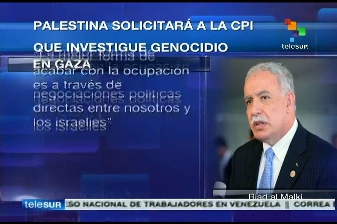 Solicita canciller palestino a la CPI que investigue a Israel