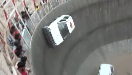 Car riding on the wall of death - Allahabad, India 2012 January