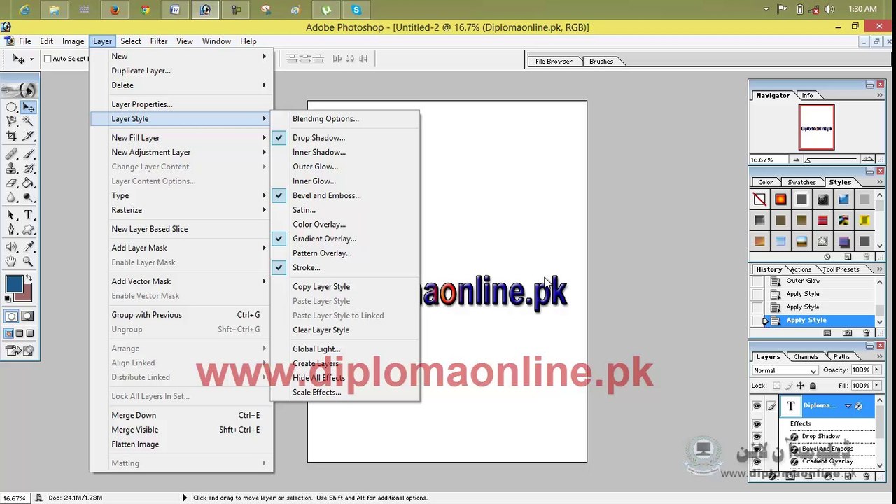 Adobe Photoshop 7.0 Lesson 30