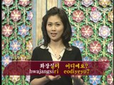Traveler's Korean (English) S1Ep04 Where is the restroom? 화장실이 어디예요?[hwa/jang/sil/i eo/di/ye/yo]
