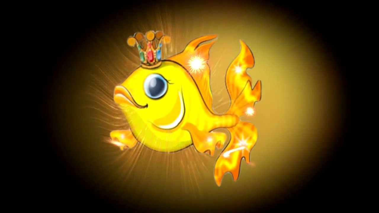 Футаж фон Рыбка золотая