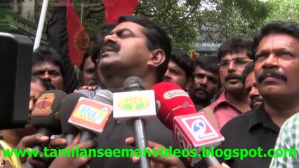 Seeman stand on Kathi movie & Rises various questions about Lyca Issue 20140809