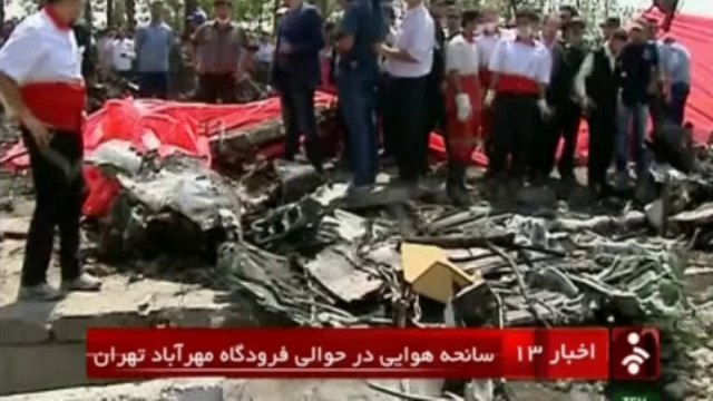 Plane crashes near Tehran's Mehrabad airport, killing dozens