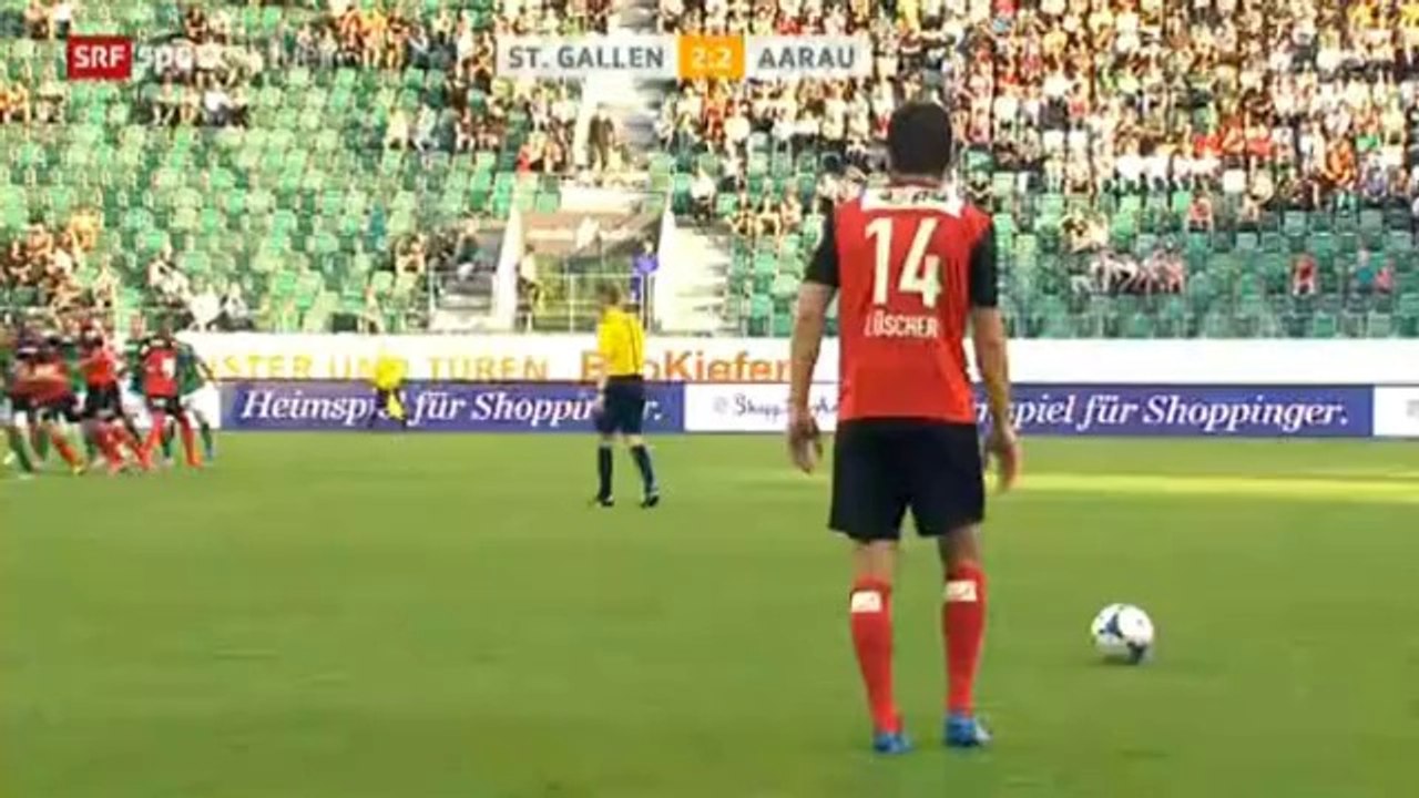 FC St. Gallen 2-2  Aarau 09/08/14